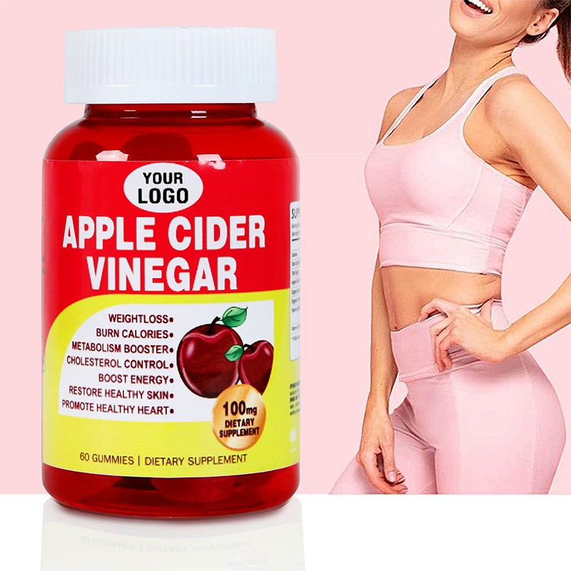Organic Sugar Free Apple Cider Vinegar Vitamins Candy Manufacturer - ACV OEM Weight Loss Apple Vinegar Soft Candy Keto Gummies