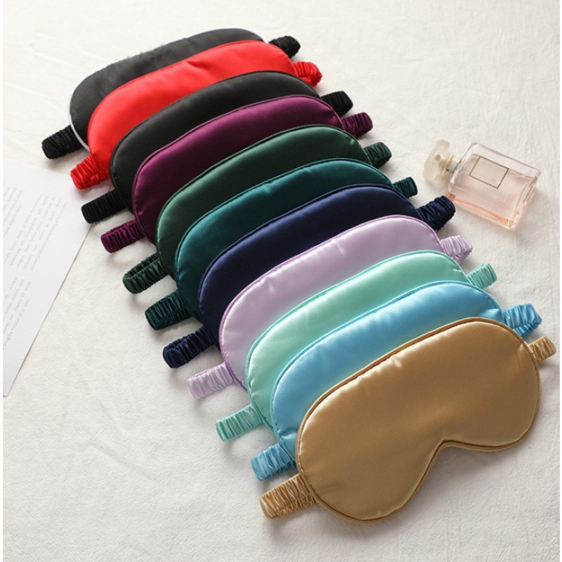 Adjustable Sleep Mask Supplier - OEM Stain Silk Cotton Nap Travel Mask with Elastic