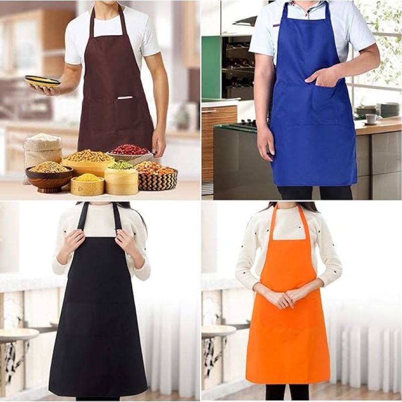 Waist Apron Factory - OEM Polyester Server Apron with 3 Pockets Restaurant Use
