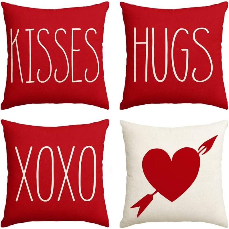 Polka Dot Pillow Manufacturer - OEM Love Hearts Throw Cushion Case Holiday Decor