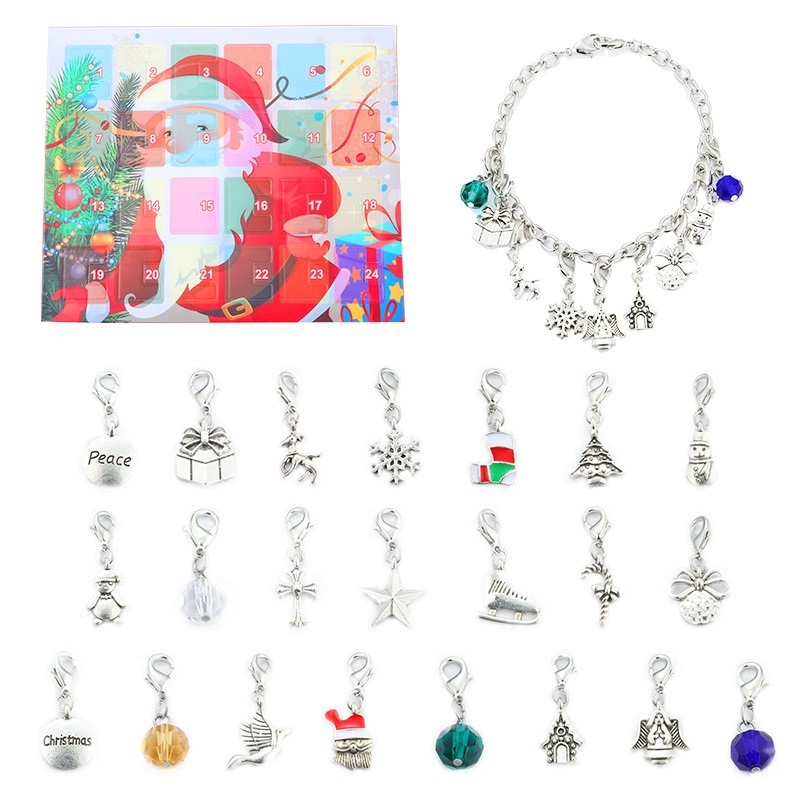 Kids Advent Calendar Manufacturer - OEM 24 Days Christmas Charms DIY Bracelet Set