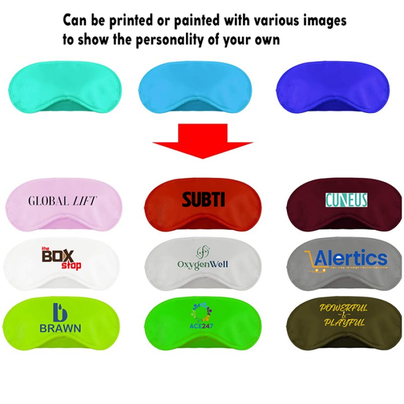 Travel Sleep Mask Supplier - OEM Lightweight Polyester Blindfold with Sponge Filling
