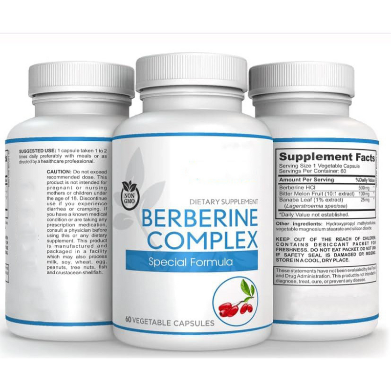 Bitter Melon Berberine Capsules Manufacturer - HCL 60 Count Bone Density Adult