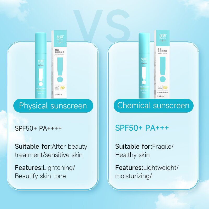 Sunscreen Cream Manufacturer - Spf50 Organic Lightweight Prevent Uva Damage Non Greasy & Juyou