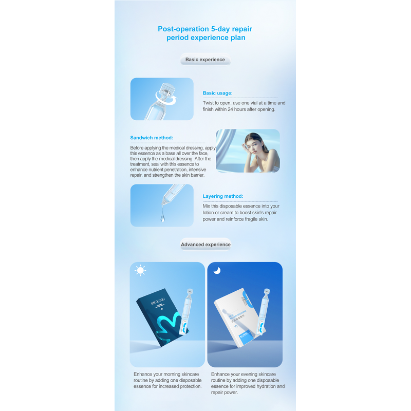 Skincare Ampoule Manufacturer - Hyaluronic Acid Nourishing Soothing Moisturizing 5pcs & JUYOU