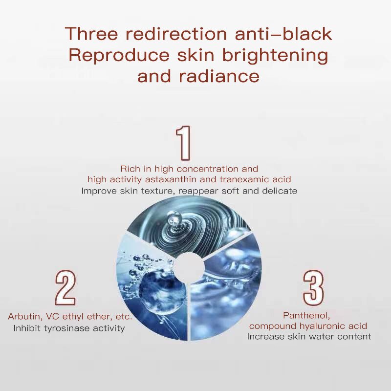 Face Serum Manufacturer - 15ML Astaxanthin Tranexamic Acid Whitening Repairing Triple Prevent Black & Juyou