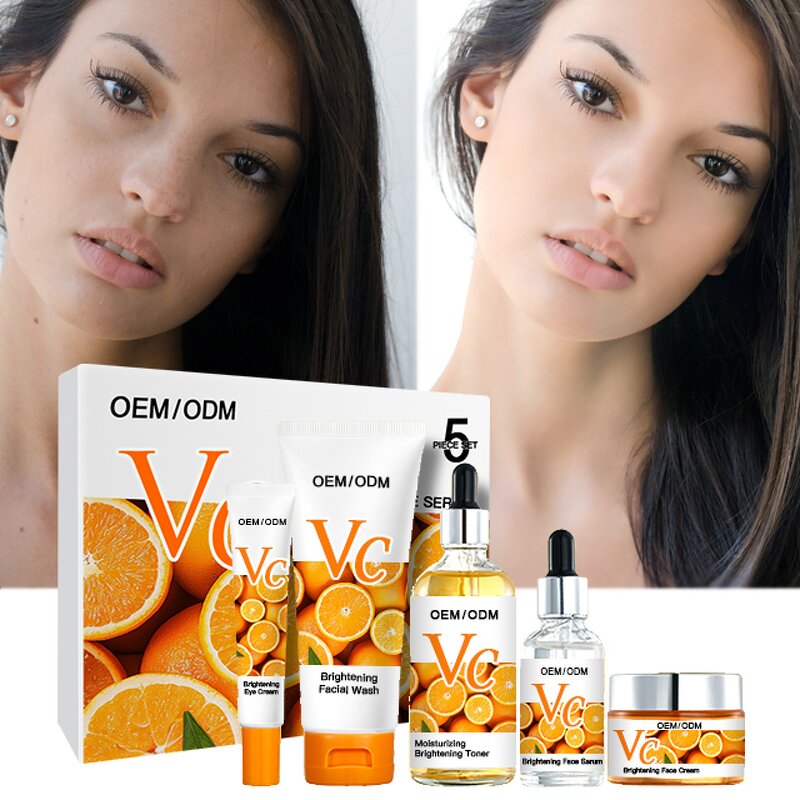 Vitamin C Skincare Set Manufacturer - OEM Private Label Vegan Natural Whitening Brightening