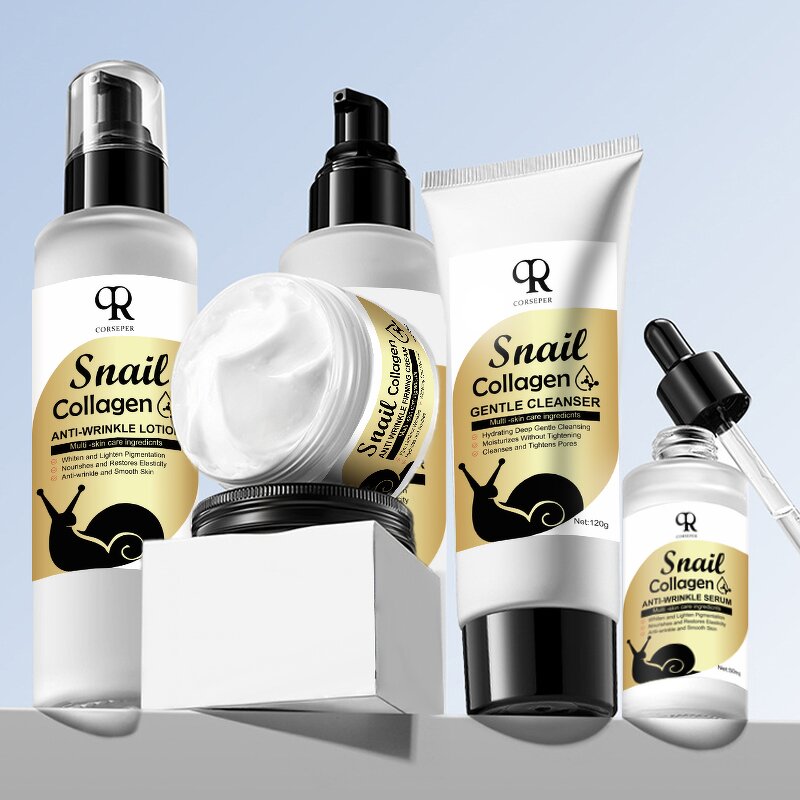 Snail Skincare Set Manufacturer - Professional Collagen Anti-aging 5 Pcs Series