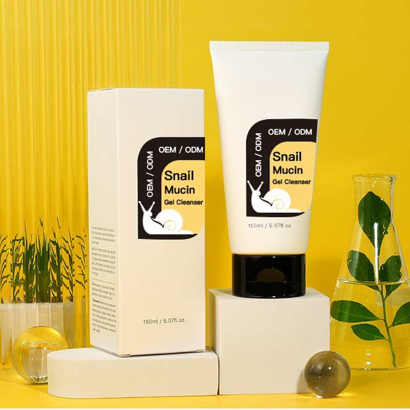 Snail Mucin Cleanser Manufacturer - OEM Korean Hydrating Smoothing Gel Face Wash