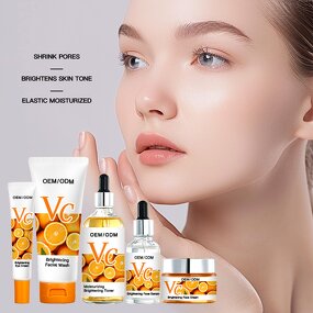 Vitamin C Skincare Set Manufacturer - Private Label Organic Whitening Dark Spot Removal Facial Kit
