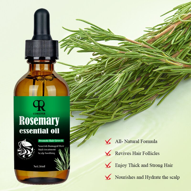 Rosemary Hair Serum Manufacturer - OEM Biotin Nourishing Scalp Healthy Growth Treatment