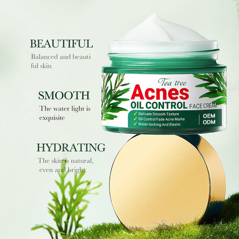Tea Tree Cream Manufacturer - OEM Private Label Oil Control Acne Treatment Custom