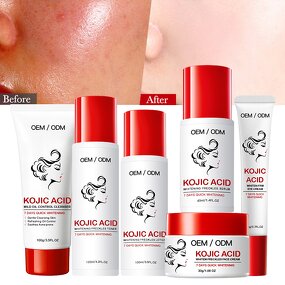 Kojic Acid Skincare Set Manufacturer - Best Selling Face Serum Body Lotion Cream