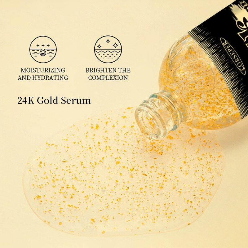 24K Gold Serum Manufacturer - Wholesale Gold Foil Niacinamide Anti-aging Hydrating