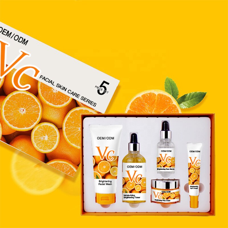 Vitamin C Skincare Set Manufacturer - Private Label Organic Whitening Dark Spot Removal Facial Kit