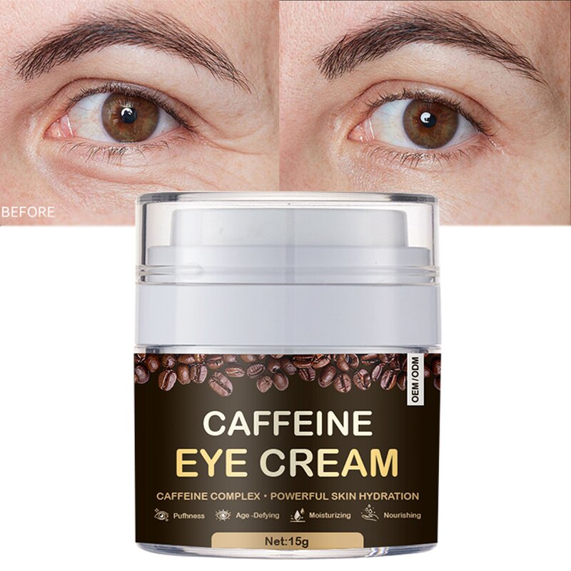 Caffeine Eye Cream Manufacturer - Korean Anti-puffiness Brightening Massage Eye Bags
