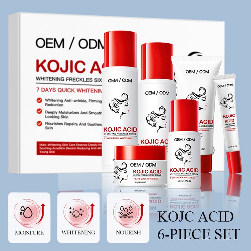 Kojic Acid Skincare Set Manufacturer - Best Selling Face Serum Body Lotion Cream