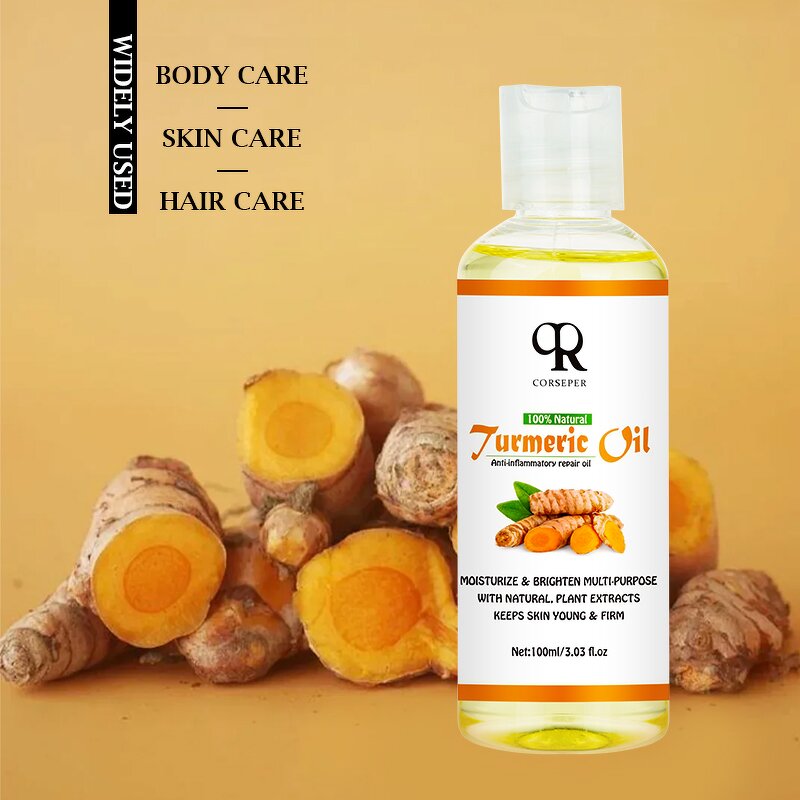 Vitamin C Turmeric Oil Manufacturer - 100ml Lightening Spots Wrinkles Repair OEM