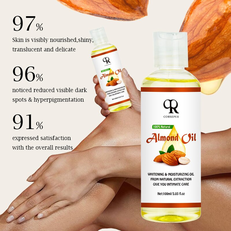 Almond Body Oil Manufacturer - Repair Brighten Multipurpose Hair Skin Massage Wholesale