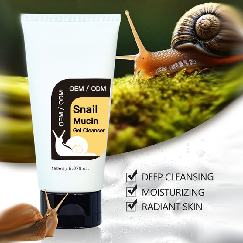 Snail Mucin Cleanser Manufacturer - Korean Amino Acid Deep Cleaning Brightening Face Wash