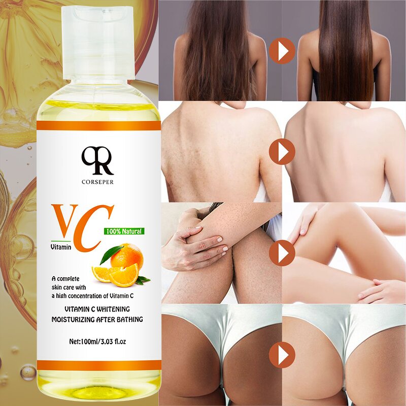 Body Massage Oil Manufacturer - 100% Organic Vitamin C Black Spots Stretch Marks