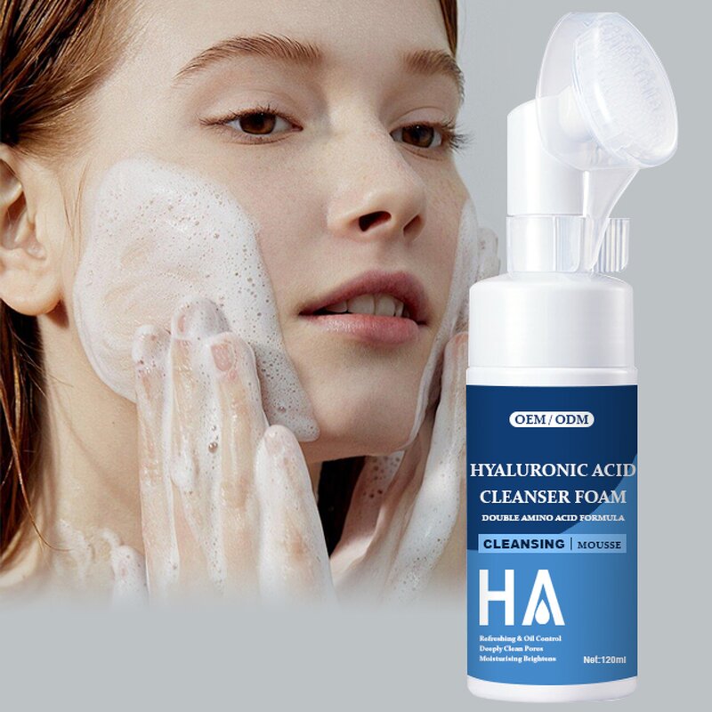 Foam Facial Cleanser Manufacturer - Private Label Hyaluronic Acid Amino Acid Mousse