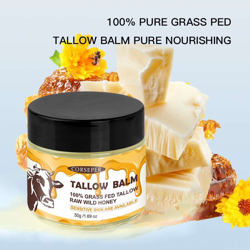 Tallow Moisturizer Manufacturer - Korean OEM Organic Beef Tallow Honey Balm Face Body