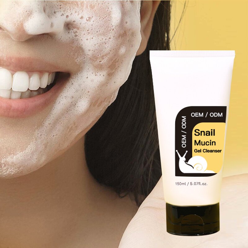 Snail Mucin Cleanser Manufacturer - Korean Amino Acid Deep Cleaning Brightening Face Wash