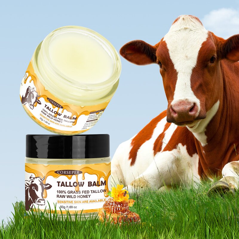 Beef Tallow Balm Manufacturer - Organic Skin Care Moisturizing Cream Private Label