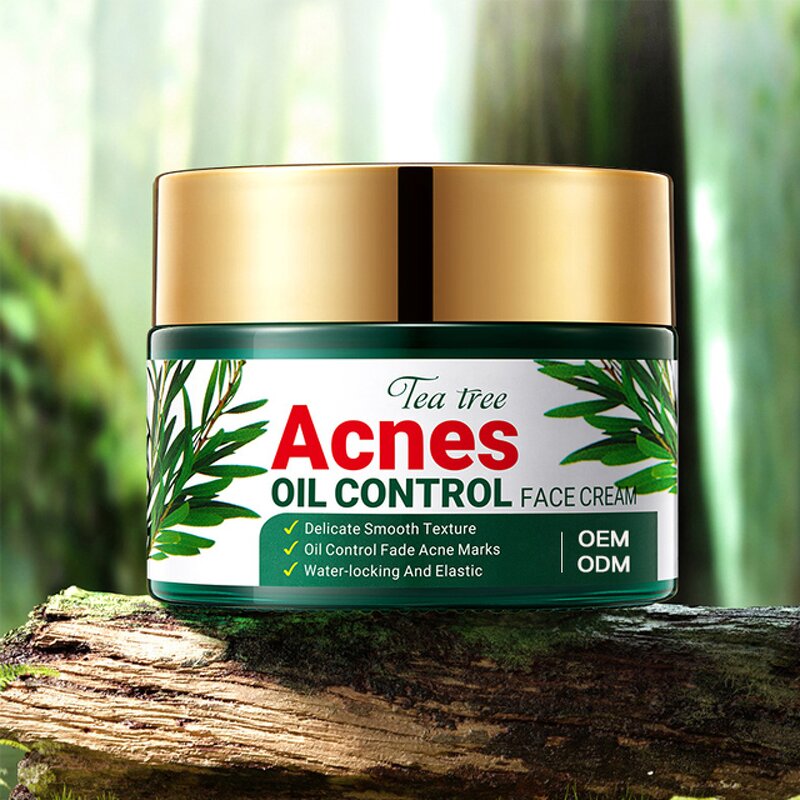 Tea Tree Cream Manufacturer - OEM Private Label Oil Control Acne Treatment Custom
