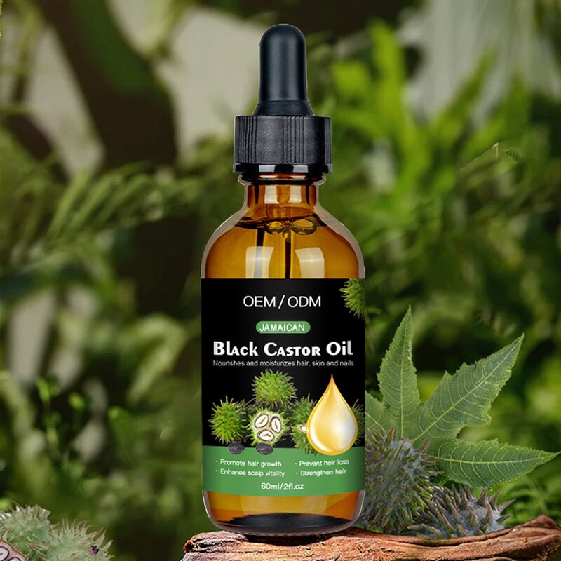 Black Castor Oil Manufacturer - OEM Herbal Anti Loss Repair Smoothing Scalp Strengthening