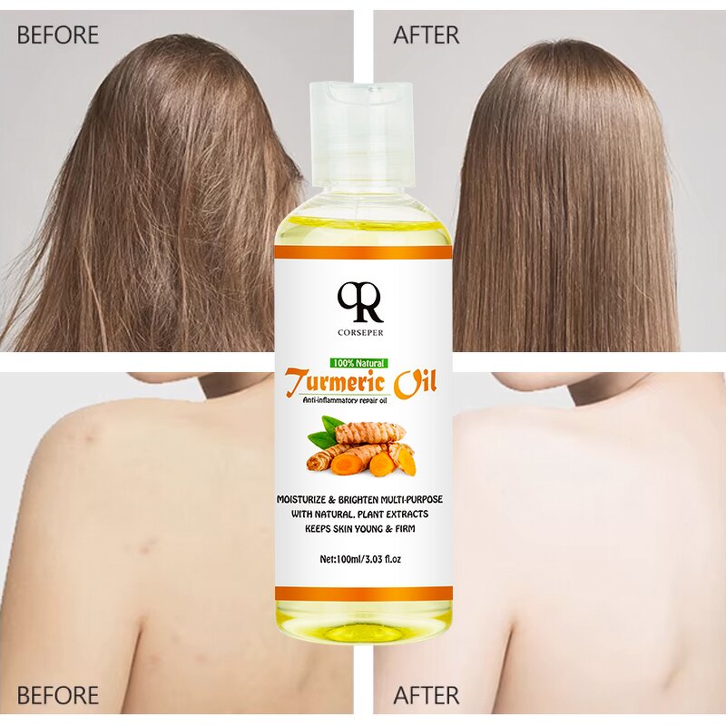 Turmeric Body Oil Manufacturer - 100% Organic Super Whitening Anti-Aging Firm OEM