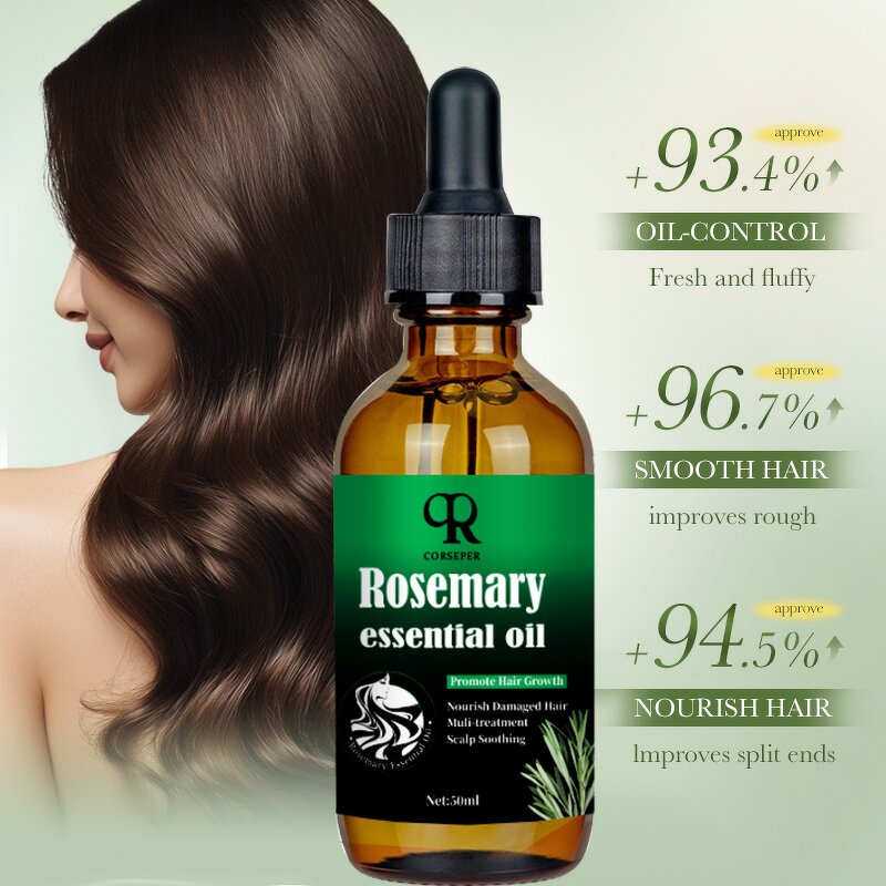 Rosemary Hair Oil Manufacturer - OEM 50ml Fast Strengthening Castor Oil All Hair Types