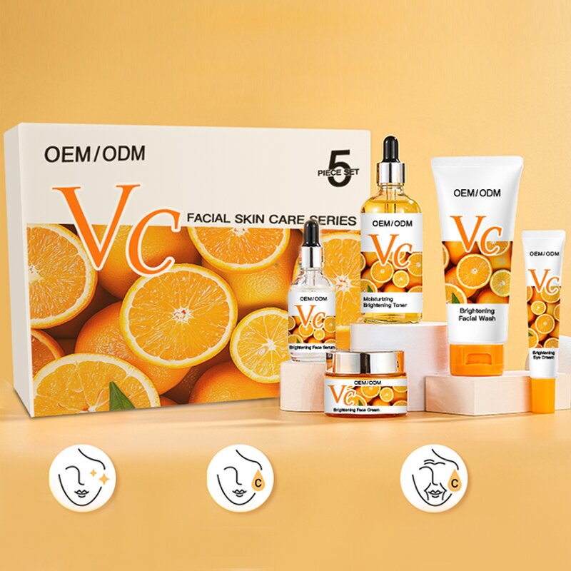 Vitamin C Skincare Set Manufacturer - Private Label Organic Whitening Dark Spot Removal Facial Kit