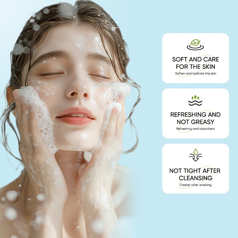 Facial Cleanser Manufacturer - 100g Aloe Vera Gentle Deep Cleaning Hydrating Brightening Whitening Foaming & SADOER