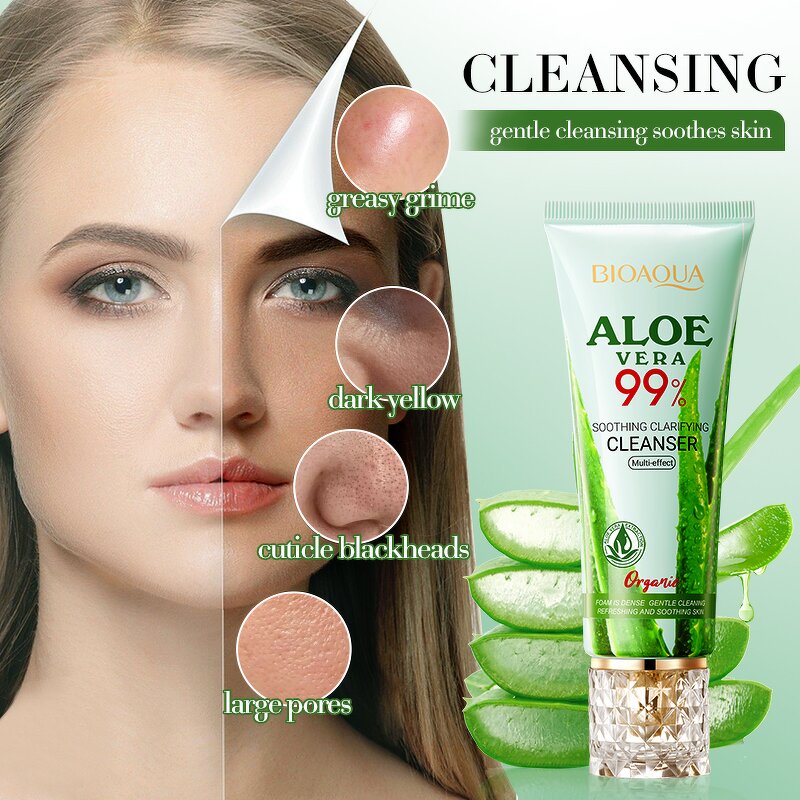 Facial Cleanser Manufacturer - Aloe Soothing Clarifying Moisturizing & BIOAQUA Private Label OEM ODM