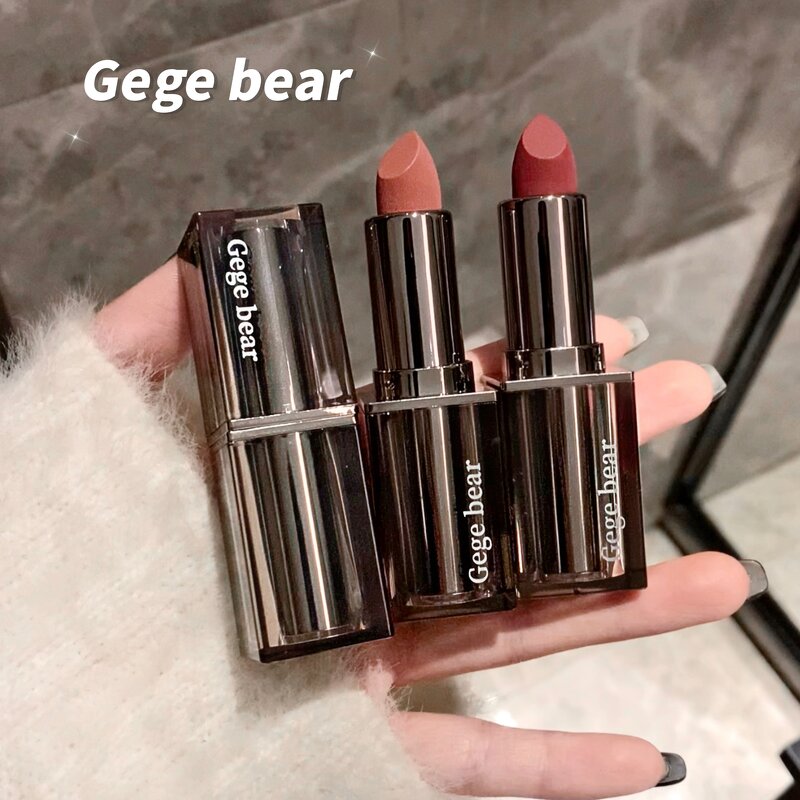 Lip Gloss Manufacturer - Gege Bear Matte Nude Long-Lasting Waterproof Anti-Fouling Natural & OEM ODM