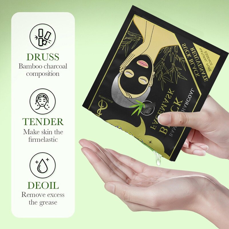 Face Mask Manufacturer - Bamboo Charcoal Purification Pore Cleaning Oil Control Black