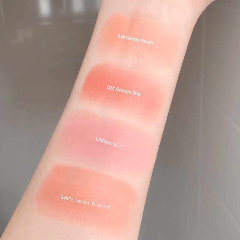 Blush Palette Manufacturer - Gege Bear Matte Silky Facial Blusher Cheek Color for Girls Series