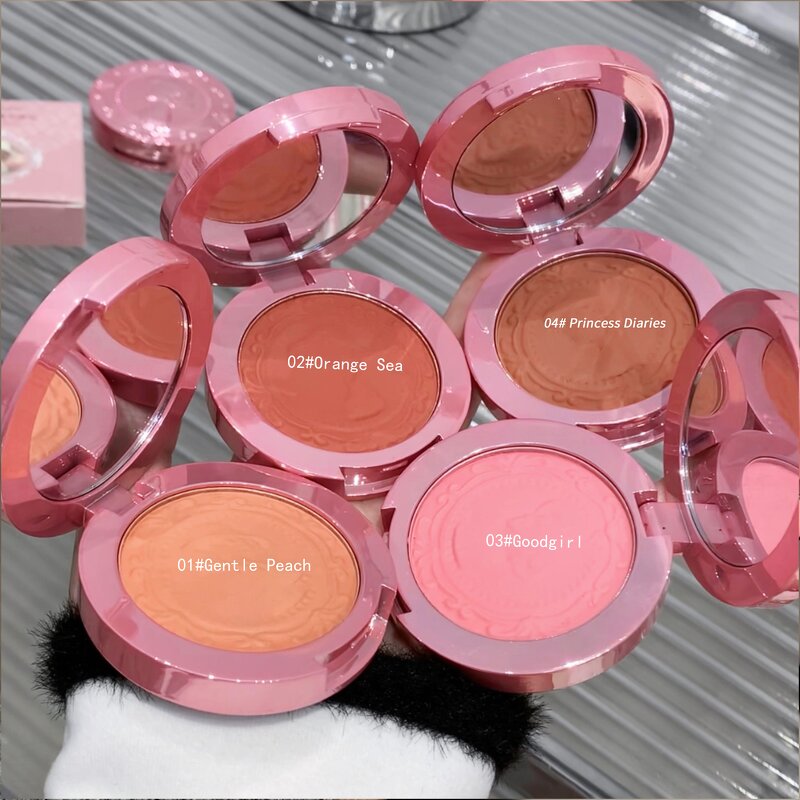 Blush Palette Manufacturer - Gege Bear Matte Silky Facial Blusher Cheek Color for Girls & OEM ODM