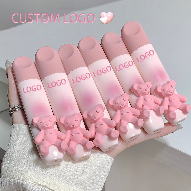 Lip Gloss Manufacturer - Tender Lip Glaze Cute Pink Bear Vegetarian Nude & Wholesale Custom OEM
