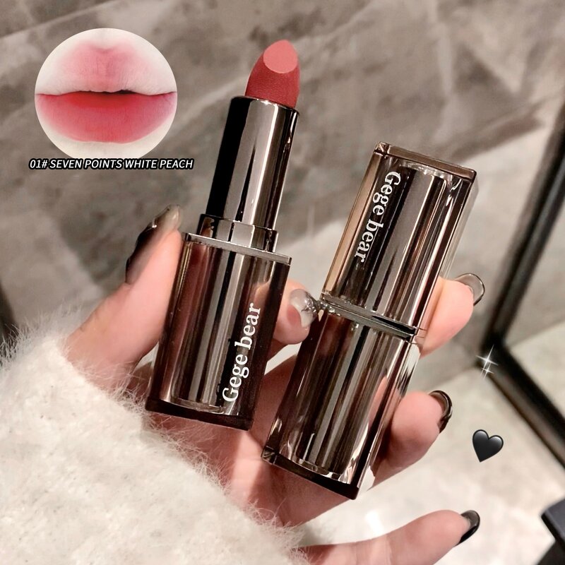 Lip Gloss Manufacturer - Gege Bear Matte Nude Long-Lasting Waterproof Anti-Fouling Natural High Quality