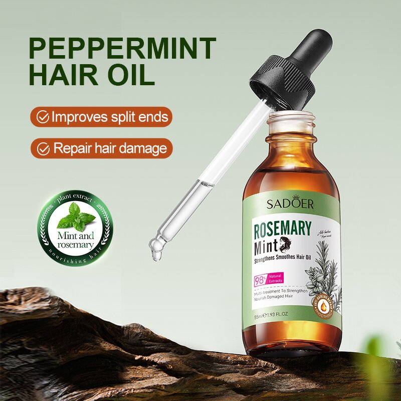 Hair Care Oil Manufacturer - 250ml Rosemary Peppermint for Strengthening Hair-Loss Prevention & OEM ODM