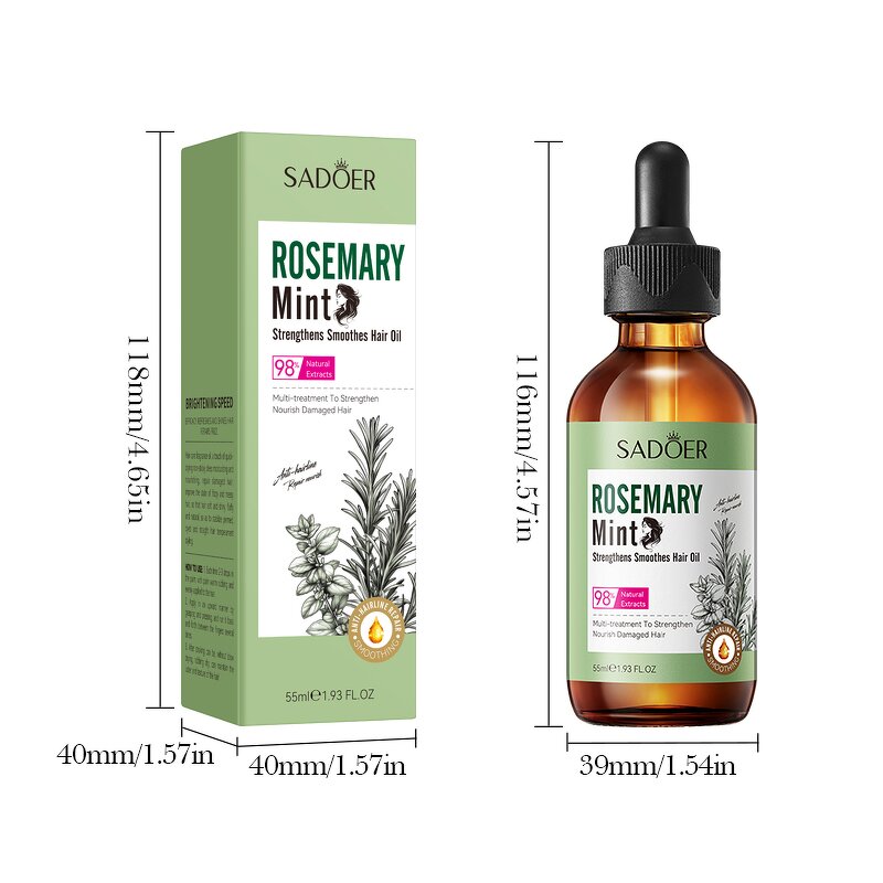 Hair Care Oil Manufacturer - 250ml Rosemary Peppermint for Strengthening Hair-Loss Prevention & OEM ODM