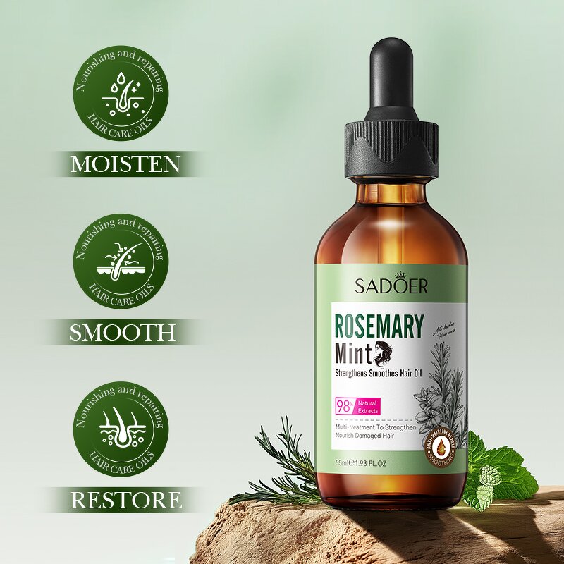 Essential Oil Manufacturer - Organic Herbal Extract Rosemary Mint for Hair Growth Nourishing & Wholesale