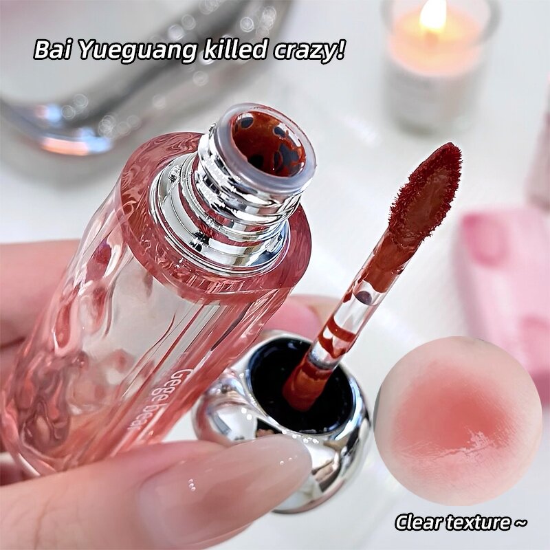 Lip Gloss Manufacturer - Gege Bear Crystal Water Lasting Waterproof Moisturizing Vegetarian & Hot Sale