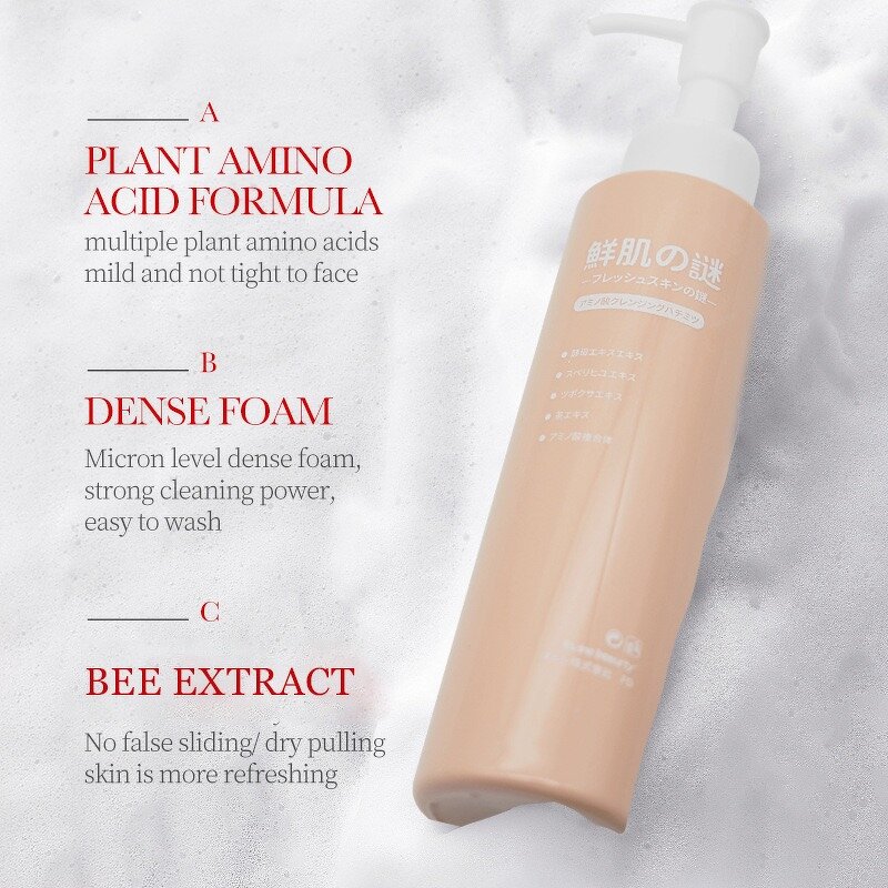 Cleanser Manufacturer - Oxygen Acid Firming Deep Cleansing Shrink Pores Exfoliating & Factory Wholesale