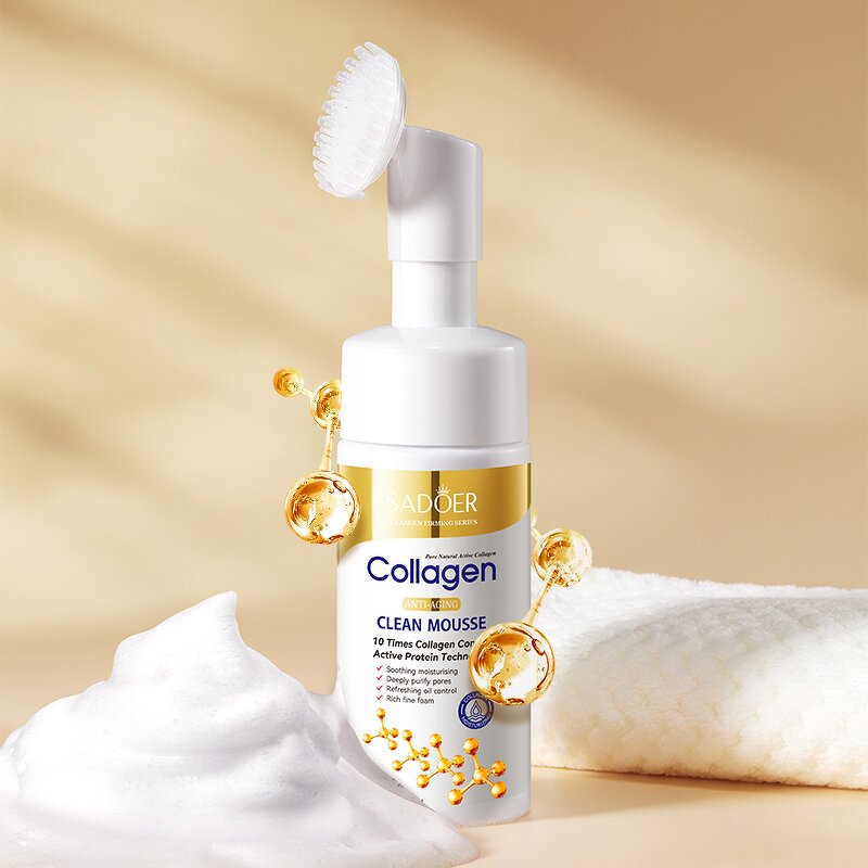 Facial Cleanser Manufacturer - Bone Collagen Mousse Deep Cleaning Oil Control Moisturizing & SADERO OEM