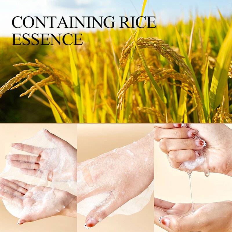 Facial Mask Wholesale Supplier - Korea Natural Rice Essence Anti-aging Collagen for Pores Whitening