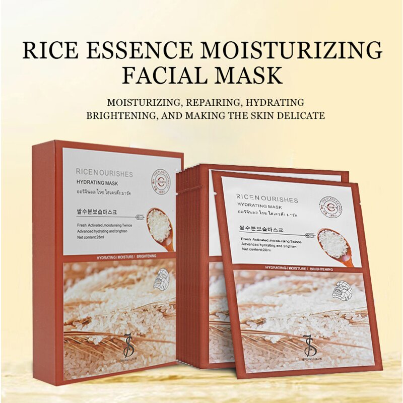 Facial Mask Wholesale Supplier - Korea Natural Rice Essence Anti-aging Collagen for Pores Whitening